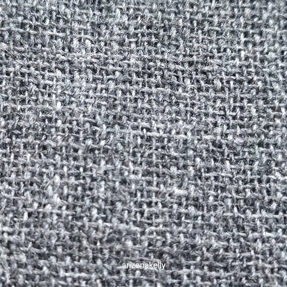 NWT Cashmere Scarf Woven Graphite Dark Grey Nepal - Picture 9 of 12